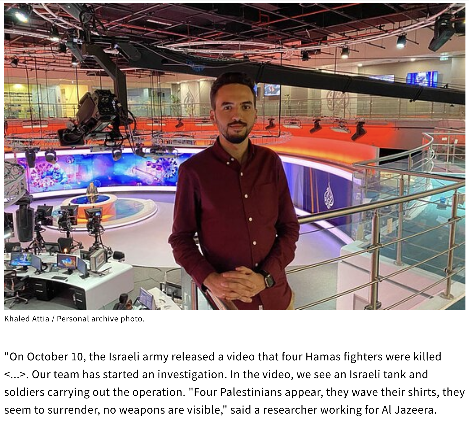 Interview with Lithuanian National Television and Radio On Israel-Gaza War Misinformation
